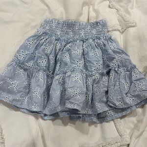 Girls Flower Printed Skirt